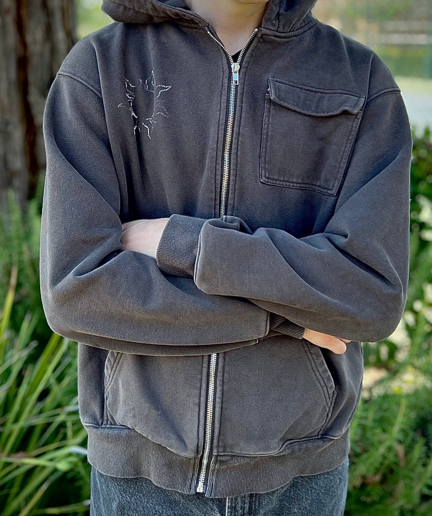 s/m transit heavy zip-up